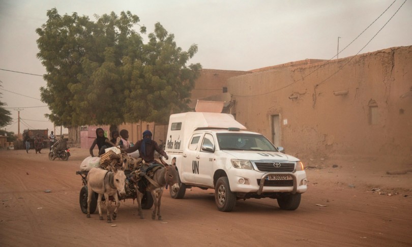 © FLORENT VERGNES / AFP - Veicolo delle Nazioni Unite in missione nel Mali